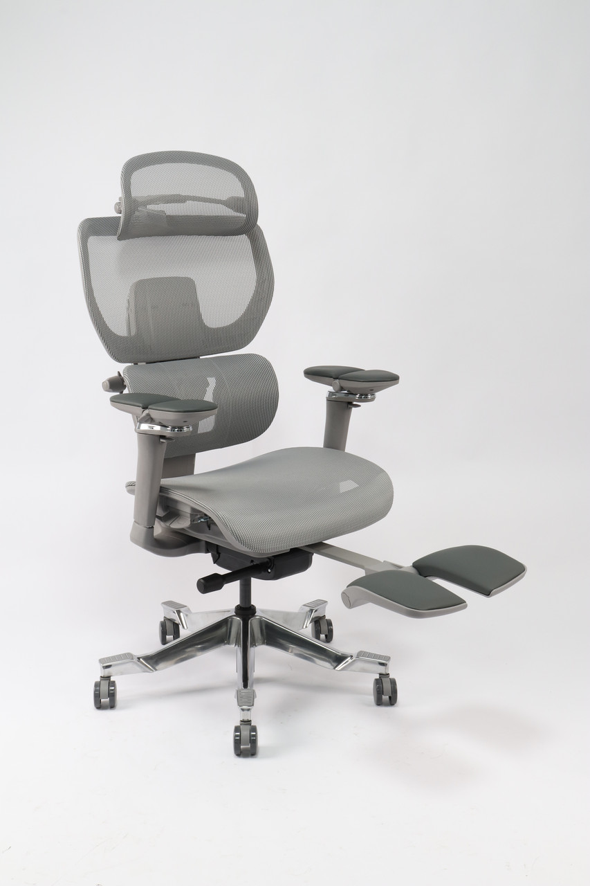 Ортопедичне крісло ErgoTron T1 Сіре — професійне ергономічне крісло з динамічною підтримкою (ErgoLife), фото 1