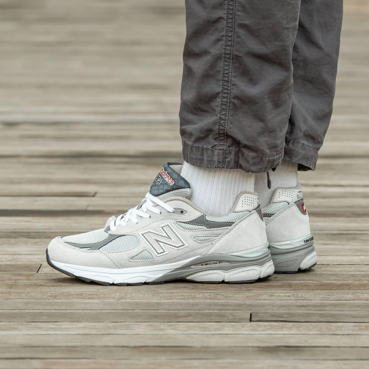 New Balance  990 v3 White\Grey 37, фото 1