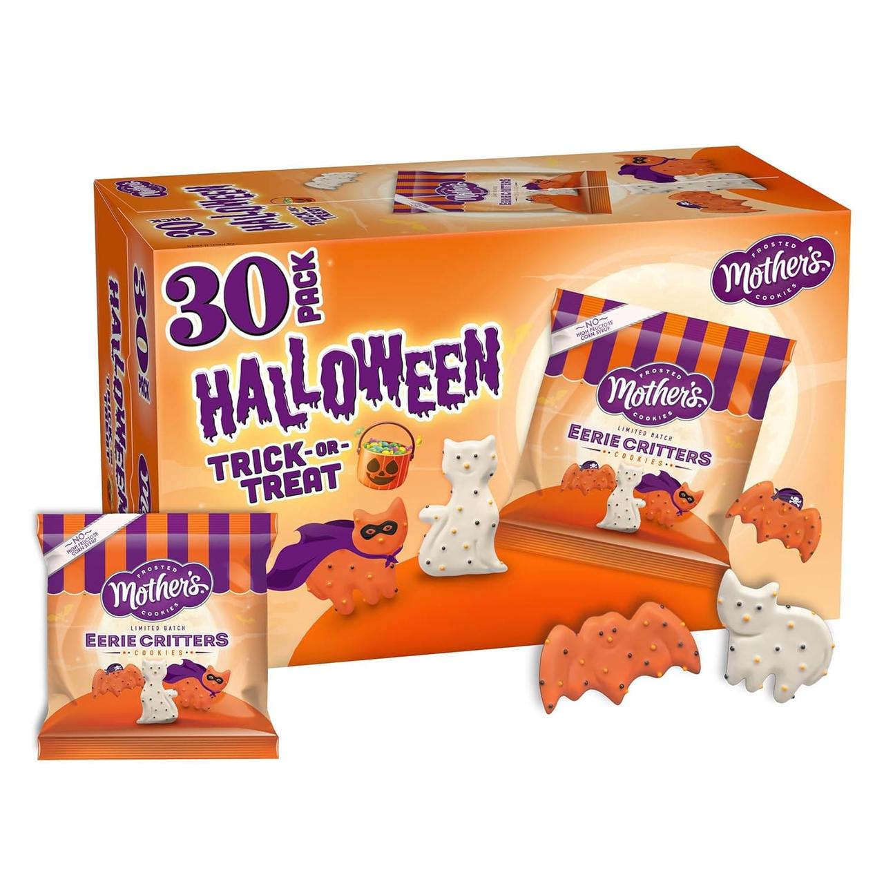 Печиво Mother's Halloween Eerie Critters Animal Cookies 30шт х 14г, фото 1