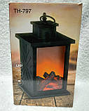 LED-ліхтар з ефектом живого вогню TH-797, 25×14×14 см, фото 5