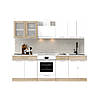 Кухня модульна Еверест Еко набір №3 дуб сонома/німфея альба (білий) 2.4 м стільниця Скай (DTM-071058), фото 2