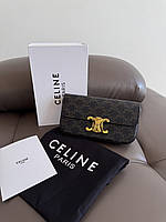 CÉLINE | TRIOMPHE BAG BLACK LOGO premium 20x12х4