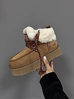 UGG FUNKARRA PLATFORM CHESTNUT premium