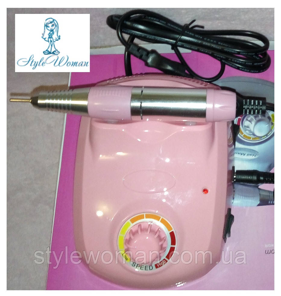 Фрезерный аппарат фрезер Nail Drill Master 30 000 оборотов(30W) розовый - фото 1 - id-p491364503