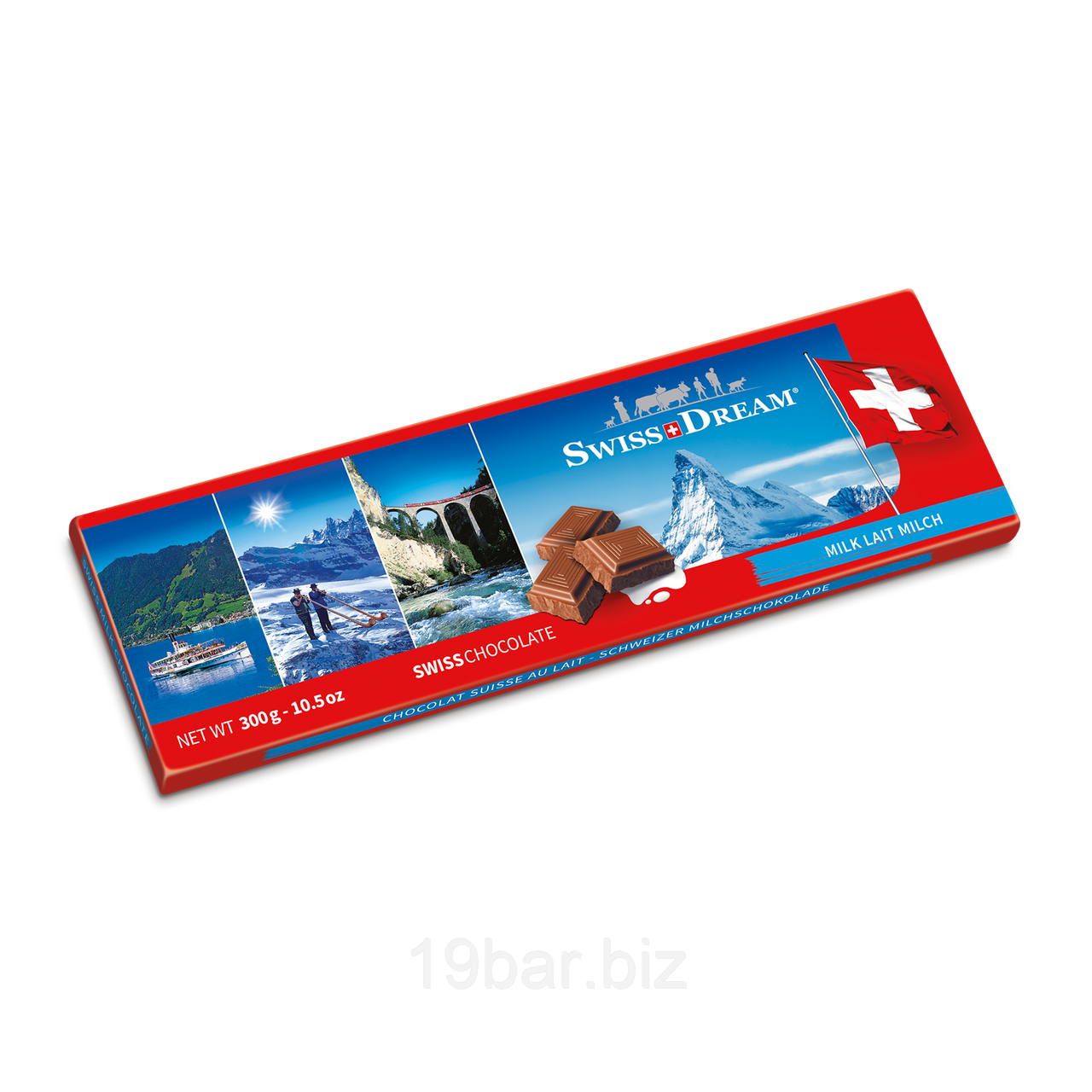 Шоколад SwissDream Milk souvenir bar 300g SD303, фото 1