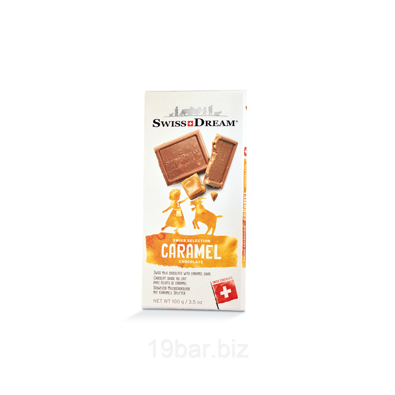 Шоколад SwissDream Caramel bar 100g SD317, фото 1