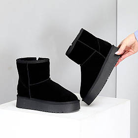 Чорні уггі на блискавці натуральна замша в асортименті