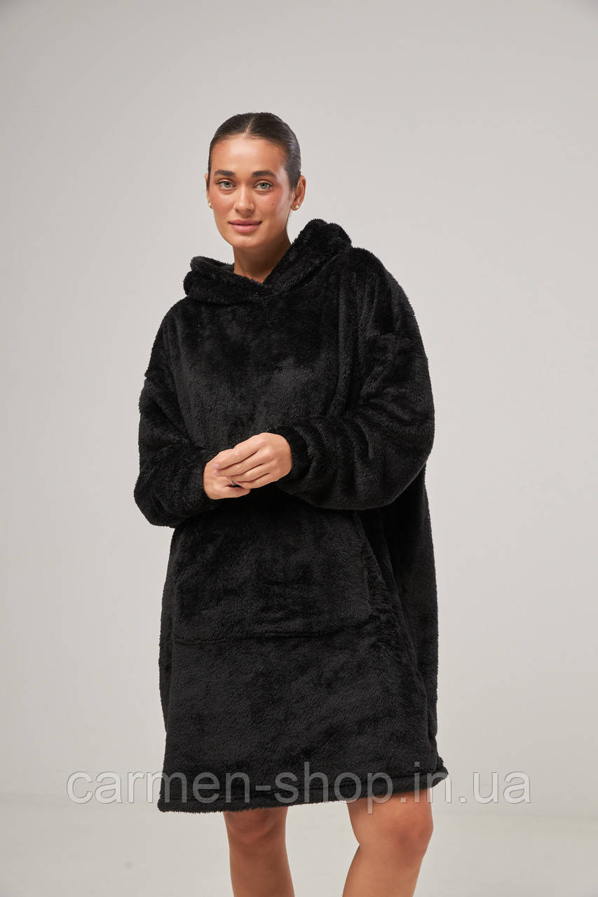 Худі-плед жіноче тепле з кишенями 0336 Barwa garments, фото 1