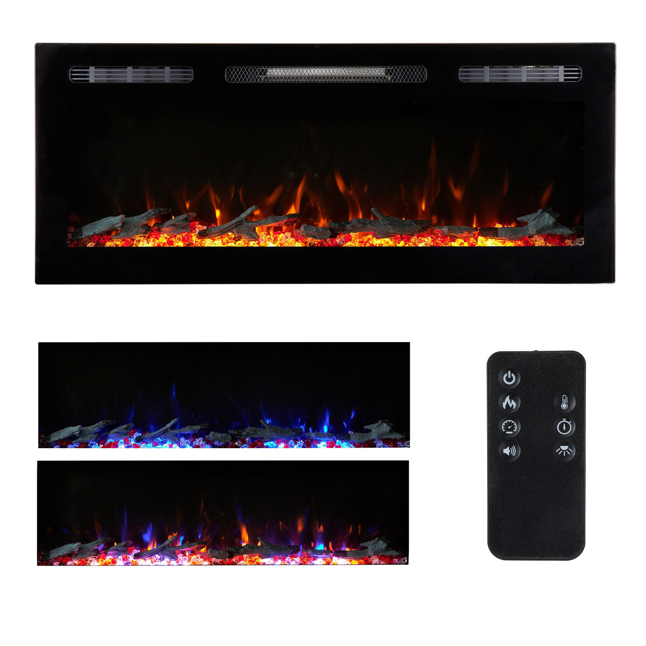 Електричний камін Bonfire Galaxy 42BF(106*45см) зі звуком (2в1 на стіну або у нішу)