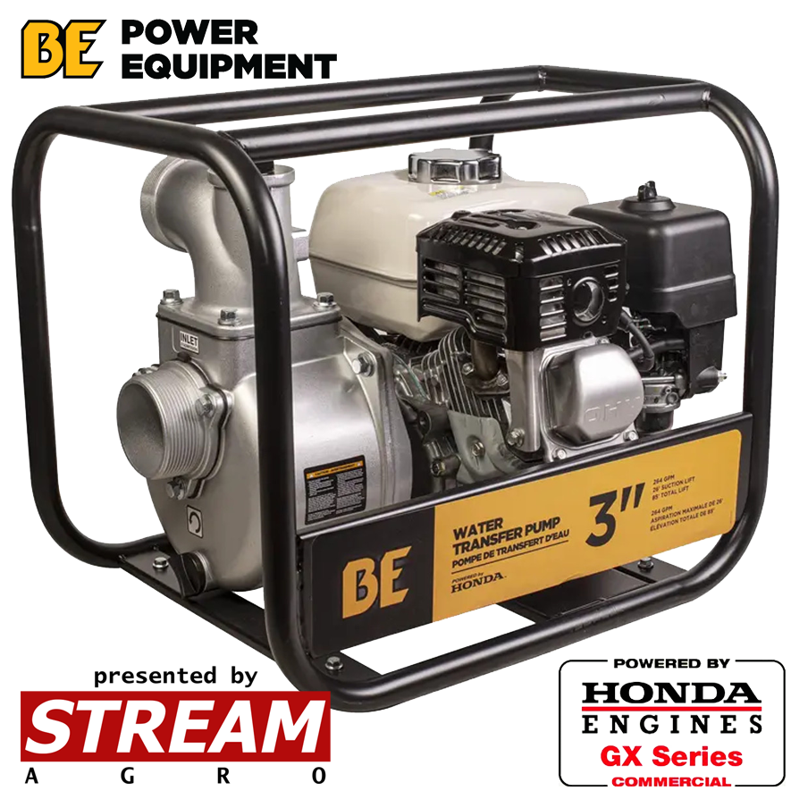 Мотопомпа BE для чистої води, 1000 л/хв (3"), фото 1