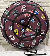 Тюбінг (ваташка) 100 і 120 см, з камерою та ручками, надувні санки дитячі, підліткові, крижана пВХ