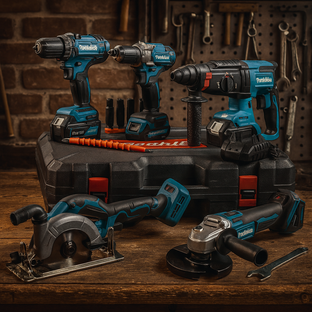 Набір Makita 48в1 48V з ударним режимом, плавним запуском та інструментами 6Ah, фото 1