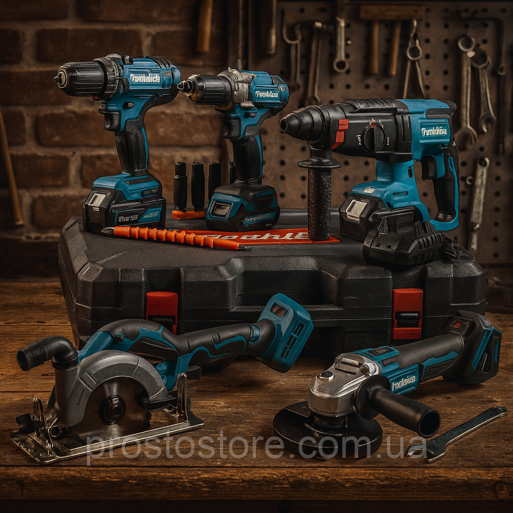 Професійний набір Makita 48в1 48V з інструментами для монтажних і будівельних задач, фото 1