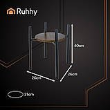 Підставка для рослин і квітів 40 см в стилі лофт Ruhhy (26049), фото 6