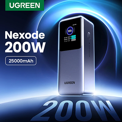 UGREEN Nexode 200 Вт 25000 мАч Power Bank Портативный внешний