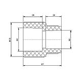 Муфта PPR Blue Ocean 63х50 редукційна, фото 2