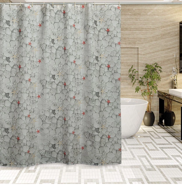 Шторка для ванної кімнати Miranda Pearl grey 180*200 cм