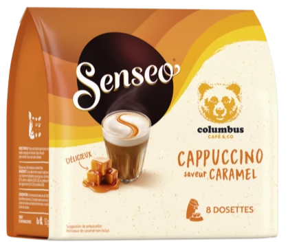 Кава в чалдах Senseo Columbus Caramel Cappuccino 8 чалд, фото 1