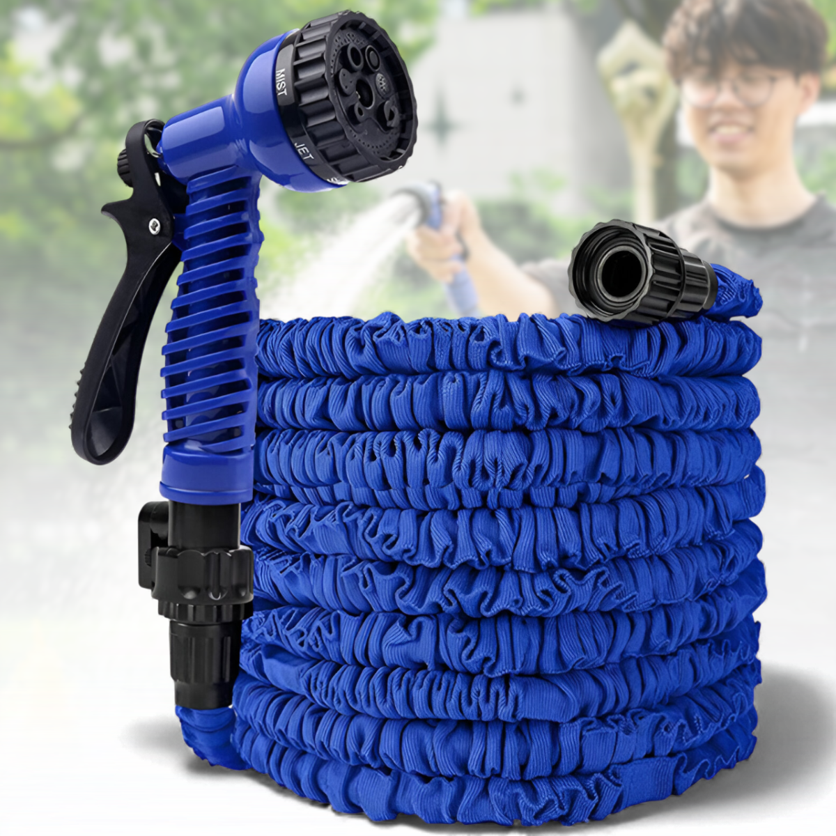 Поливальний шланг 30 метрів з насадкою та 7 режимами розпилення., фото 1