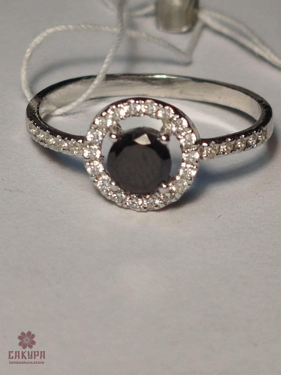 Срібна Каблучка зі вставкою цирконій, фото 1