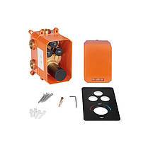 Змішувач для душу Qtap Votice термостатичний прихованого монтажу на три споживачі QTVOT6443T105NKB Black, фото 5