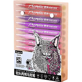Фломастери Guangbo Storage Acrylic Marker H02276 24 Colors [118603]