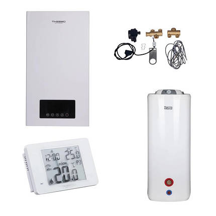 Комплексне рішення Thermo Alliance для котельної: електричний котел 10 кВт + комплект бойлера + комбінований підлоговий, фото 1