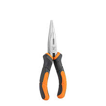 Прямі плоскогубці MASTER GRIP 165 мм, нікельовані, 
HOME & GARAGE, DIY-PL1212/6