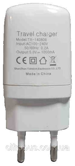 Зарядний пристрій Б/К Мережевий адаптер USB, фото 1