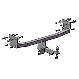 Фаркоп знімний під американський квадрат - Dodge Caliber 2006-2011, фото 4