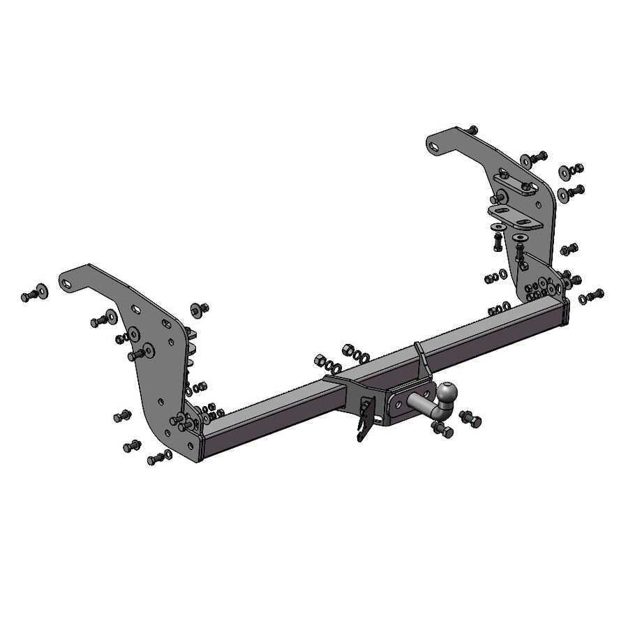 Фаркоп знімний на 2 болти на пластині кований - Ford Ranger XLT Пікап 2012-, фото 1