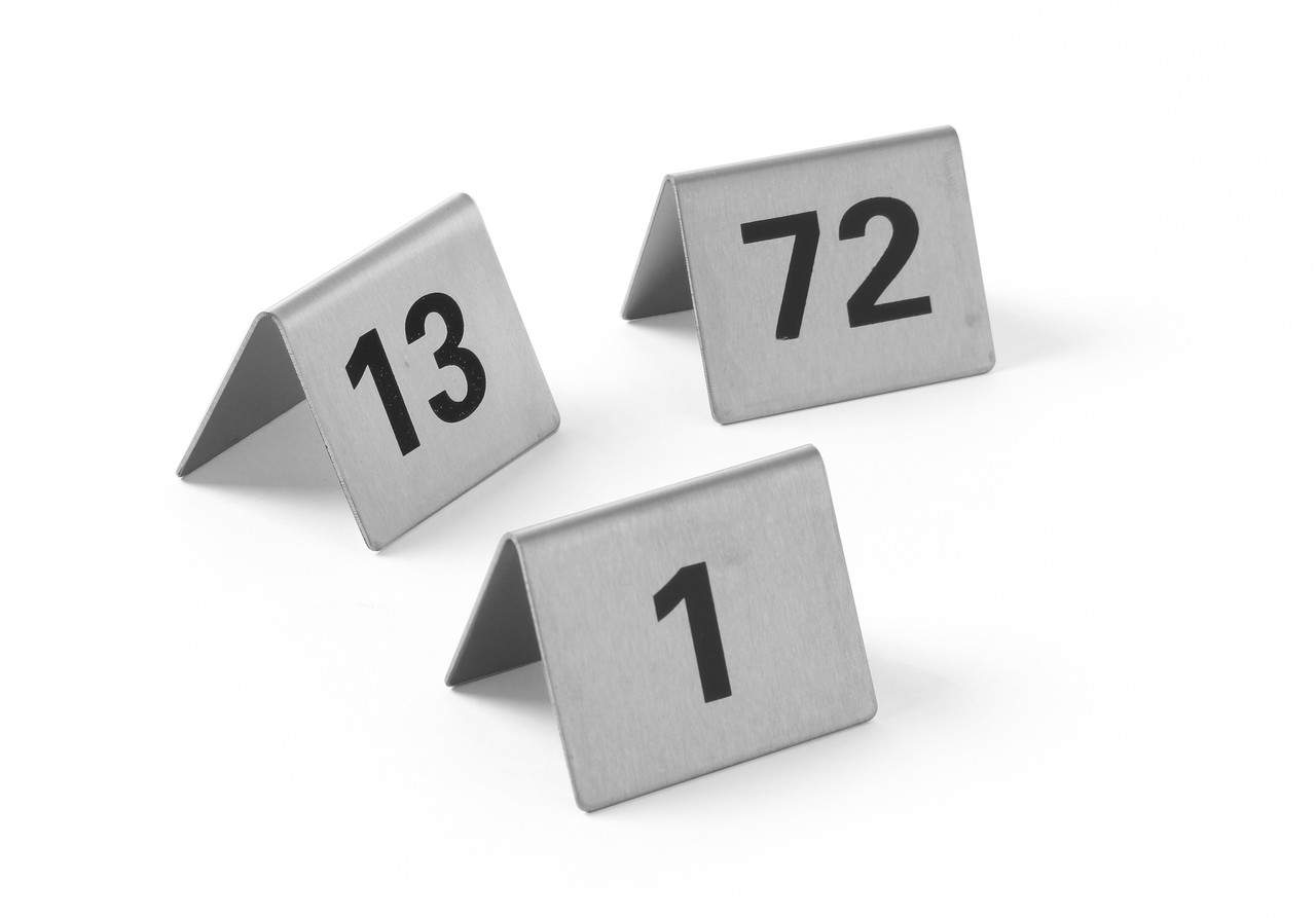 Набір табличок-12 номерів номерів в наборі (1-12) 55х52х35х мм Hendi 663844