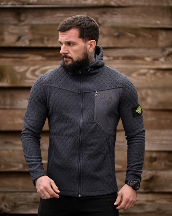 Флісова кофта STONE grey ПП8056, фото 1