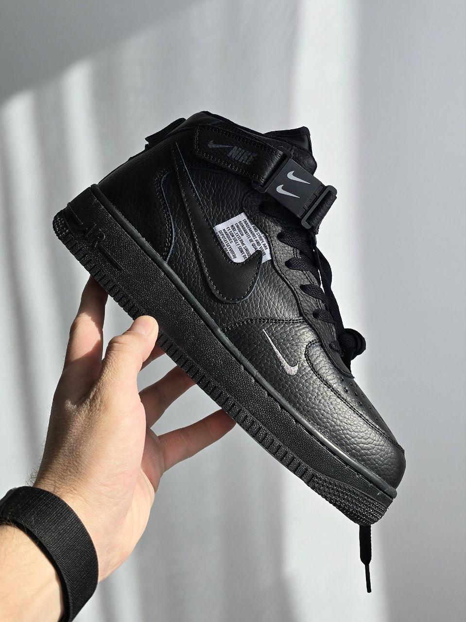 Nike Air Force Utility | Fur • Black •, фото 1