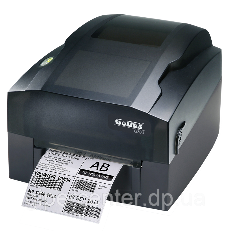 Принтер етикеток Godex G-330 (USB+RS232+Ethernet), 300 dpi