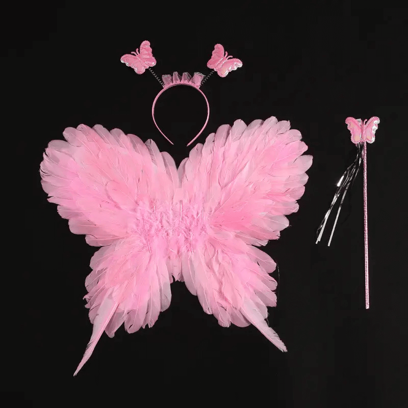 Крила метелика з аксесуарами РОЖЕВІ, фото 1