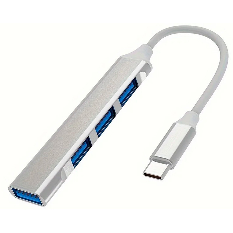 Хаб концентратор HUB 4in1 adapter USB Type-C to USB3.0x4