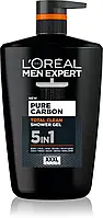 Гель для душу 5в1 L'Oreal Paris Men Expert Carbon Protect 1 л
