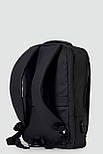 Рюкзак для ноутбука 1901 чорний, фото 4