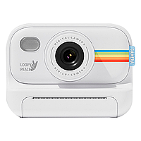 Дитяча цифрова камера з моментальним друком S9, 1080p HD, MicroSD, екран 2.4 дюйма, біла