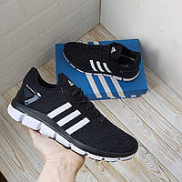 Adidas Climacool Ride Primeknit Black White чорні з білим