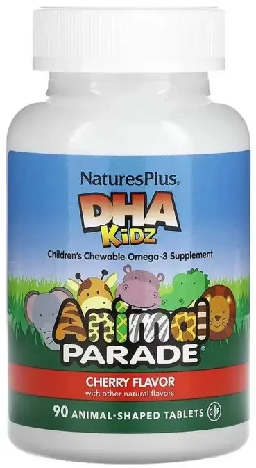 Омега Nature's Plus Kids Chewable DHA Omega-3 90 таб вишня, фото 1