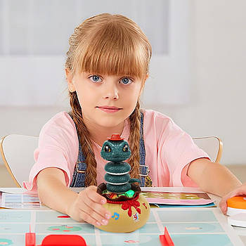 Інтерактивна іграшка "Змія" (акум 3.7 V, USB-Type C кабель, світло, музика, беззвучний режим, колеса вільного ходу) YJ 388-83