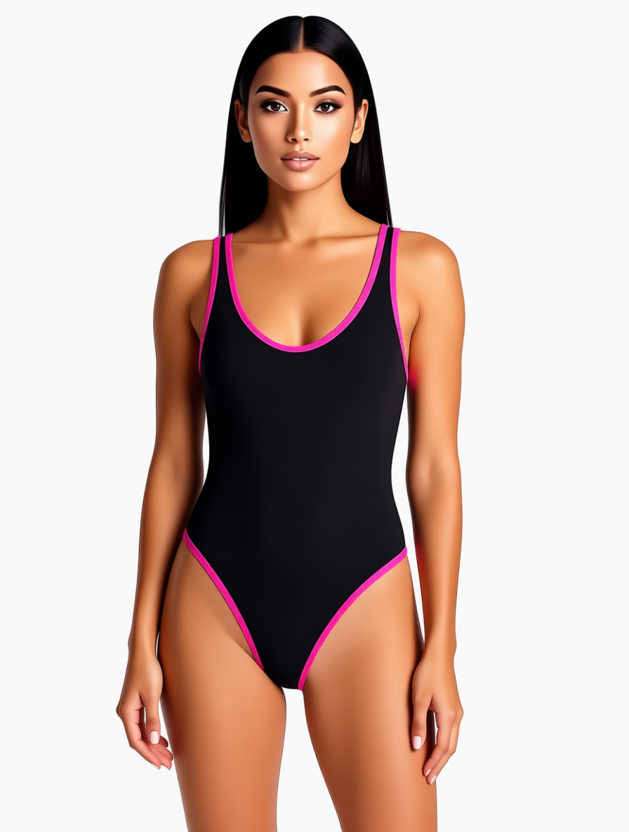 Злитний купальник рубчик Fuba 25803 малиновий 42 44 46 48 50 розмір