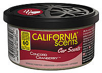 Ароматизатор автомобільний у баночці California Scents "Concord Cranberry" (Журавлина Конкорд)
