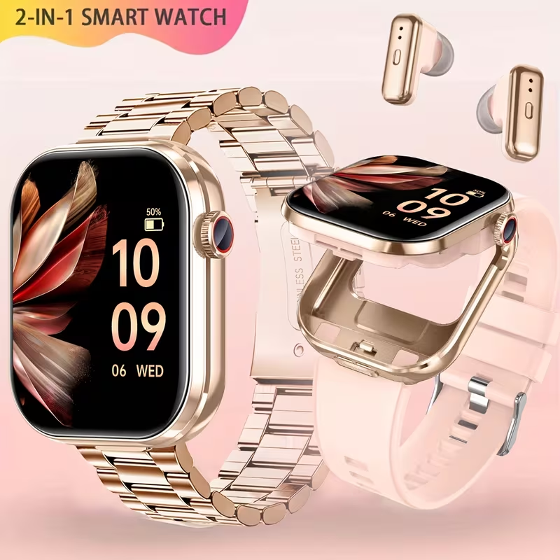 Смарт годинник T99 + навушники 2 в 1  Розумний годинник Фітнес браслет трекер