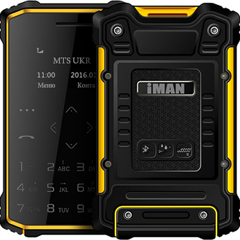 IMAN S1 Pro, водонепроникний телефон-кредитка, IP-67, пам'ять 8 GB, Bluetooth 3.0, крокомір, функція Anti-Lost