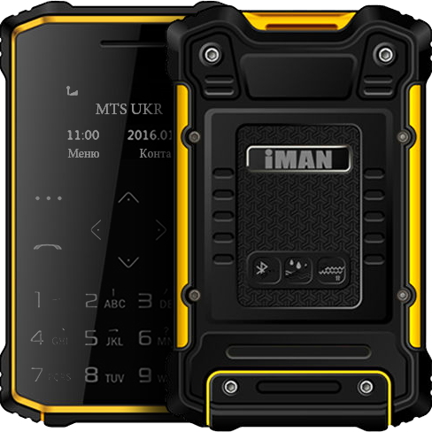 IMAN S1 Pro, водонепроницаемый телефон-кредитка, IP-67, память 8 GB, Bluetooth 3.0, шагомер, функция Anti-Lost - фото 1 - id-p491467281