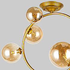 Золота люстра "Bubbles" на 5 ламп (918-LP267-5 SGGD+BR), фото 4
