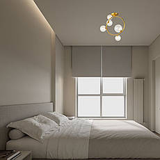 Золота люстра "Bubbles" на 5 ламп (918-LP267-5 SGGD+CL), фото 3